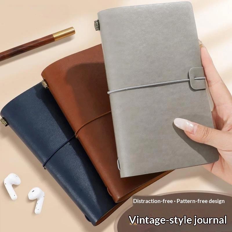 Vintage Leather Journal Notebook - Cuaderno Recargable de Cuero PU Vintage,