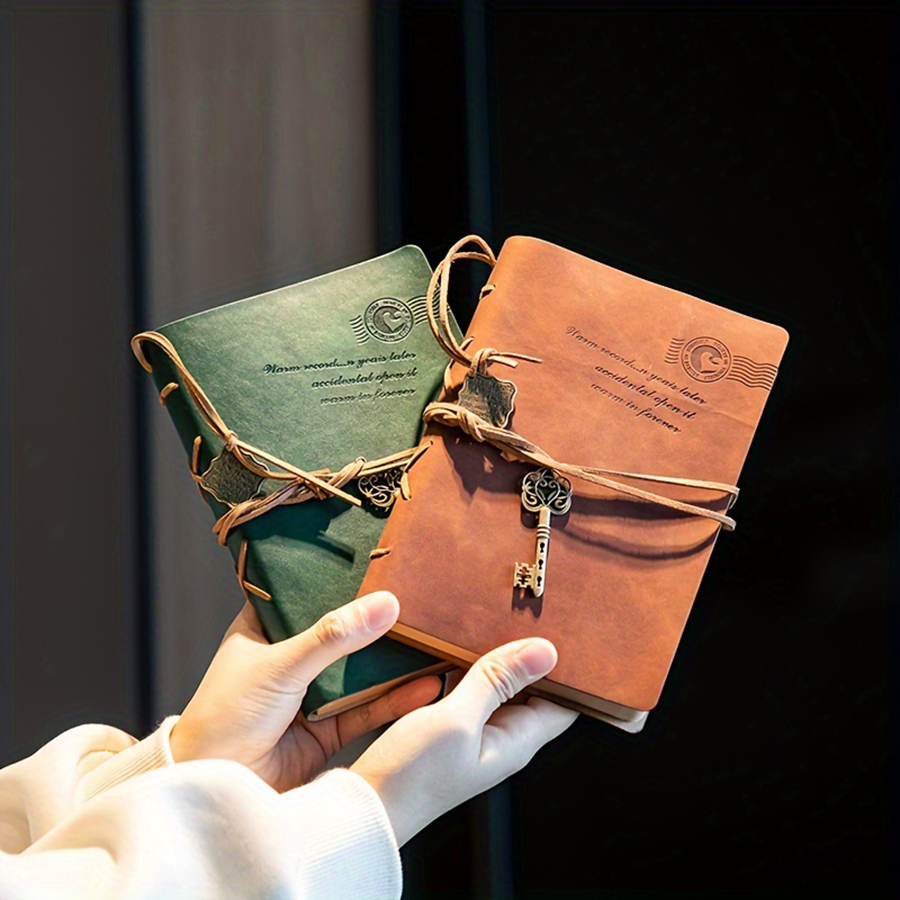 Cuaderno antiguo con correa y  - Vintage Leather Journal Notebook reseña y precio
