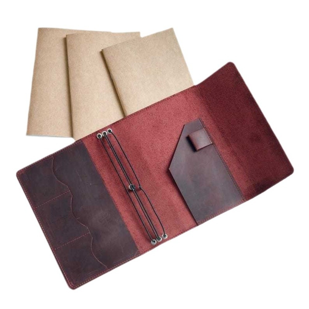Organizador de cuaderno de cue - Vintage Leather Journal Notebook reseña y precio