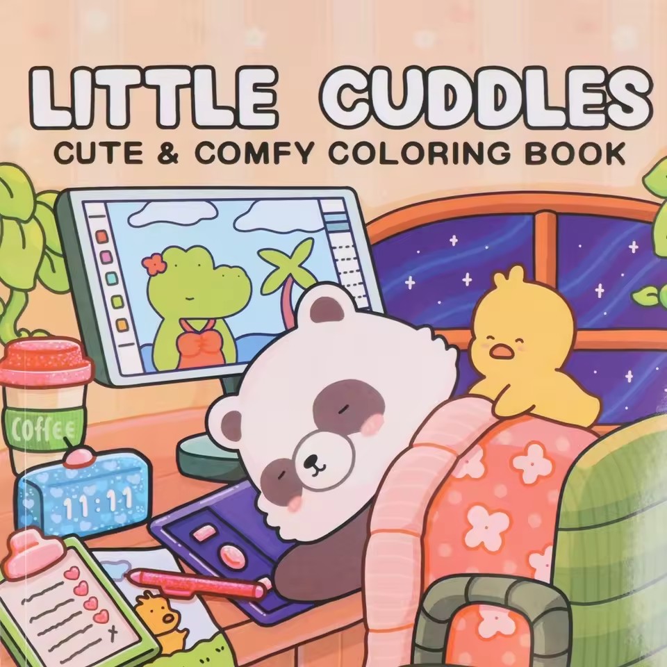 Libro para Colorear Little Cud - Adult Coloring Book Stress Relief reseña y precio