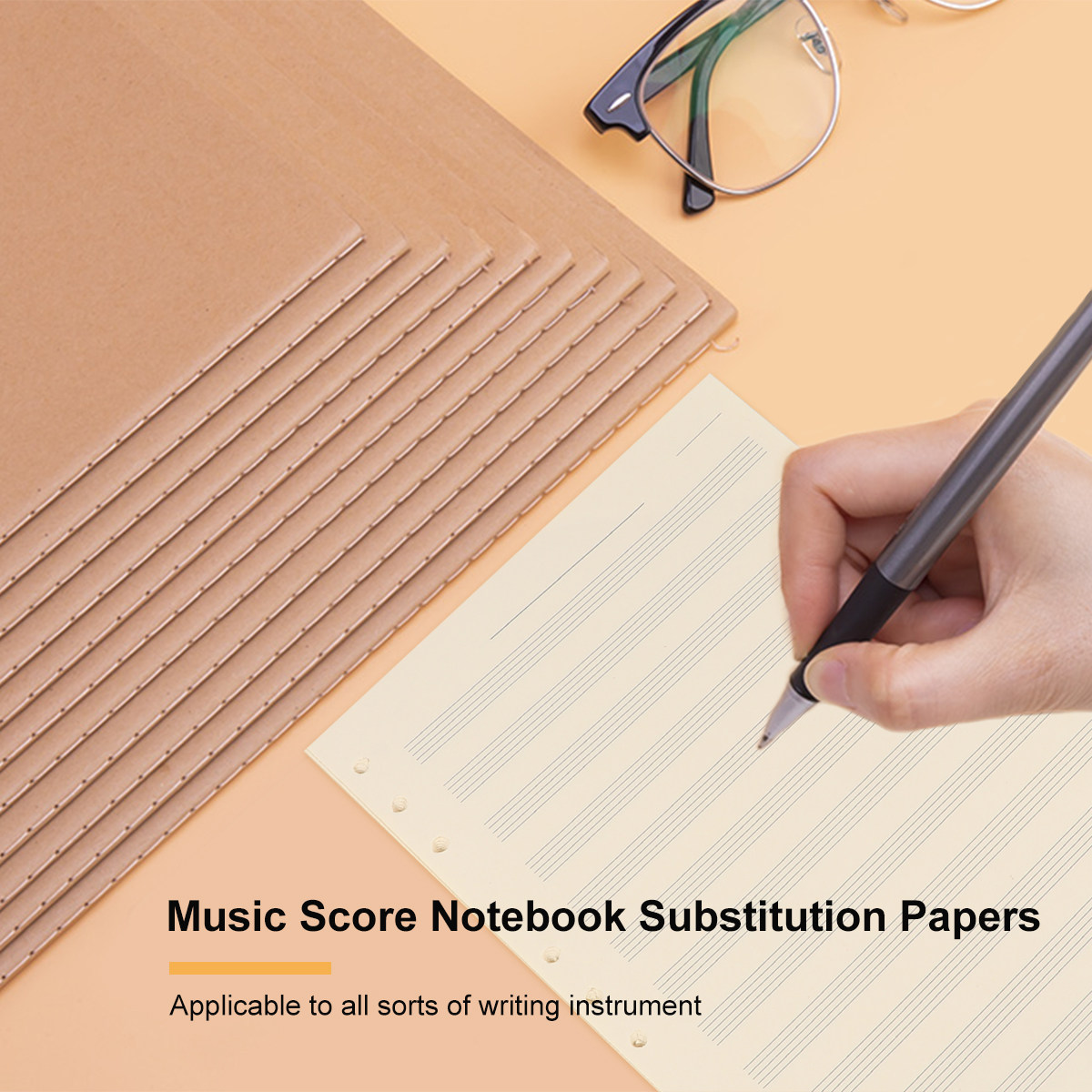 100 hojas de papel para manusc - Blank Sheet Music Notebook reseña y precio