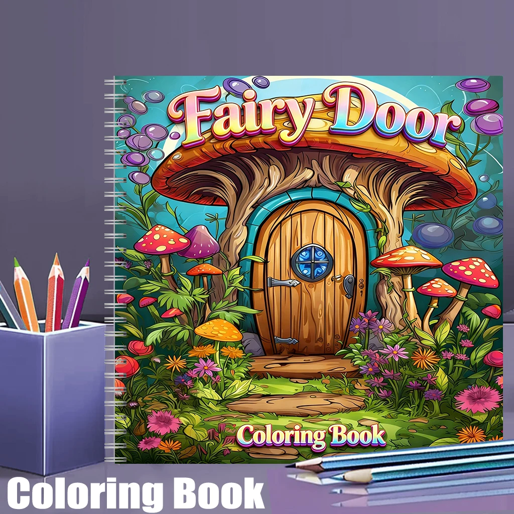 Libro para Colorear Puerta de  - Adult Coloring Book Stress Relief reseña y precio
