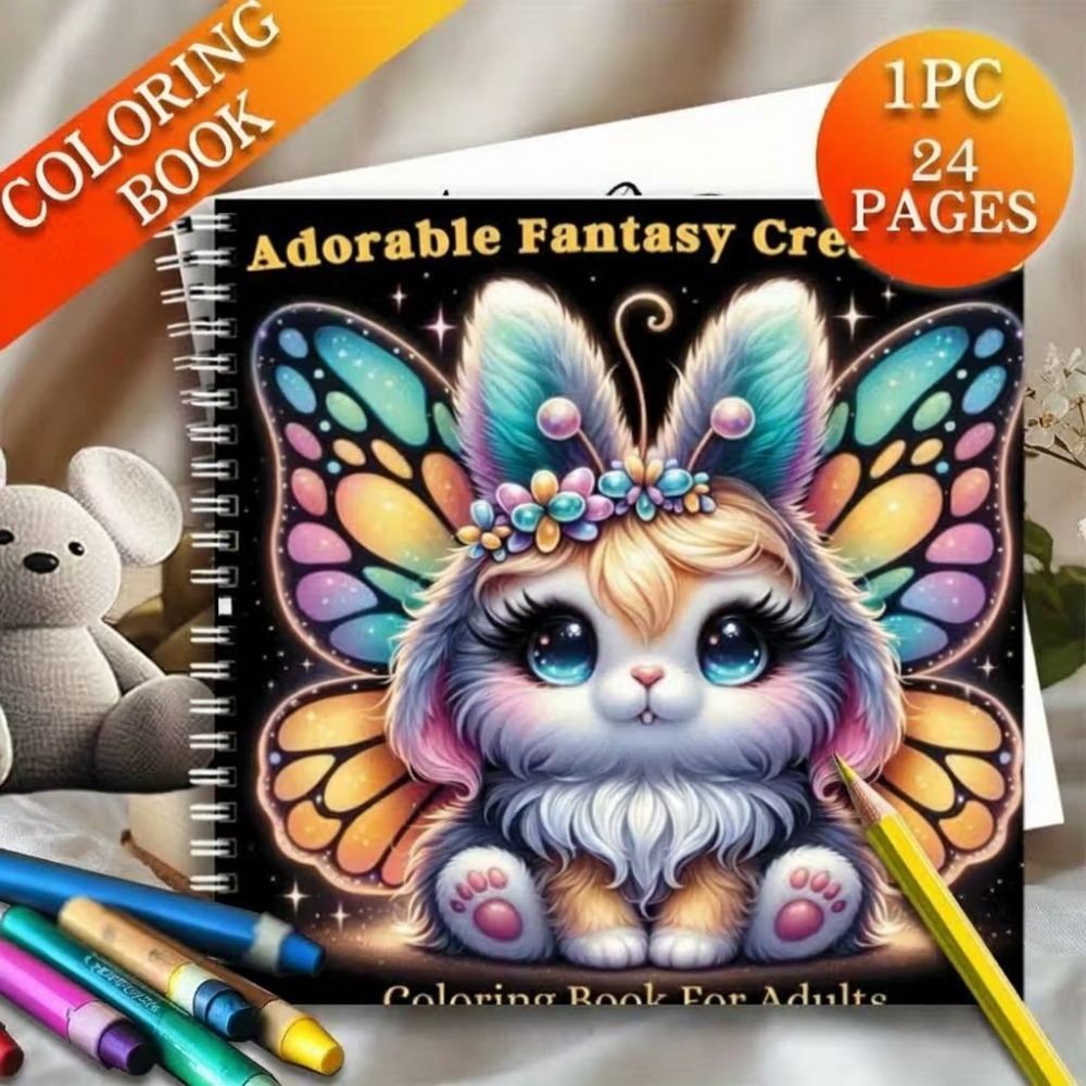 Adorable Libro para Colorear d - Adult Coloring Book Stress Relief reseña y precio