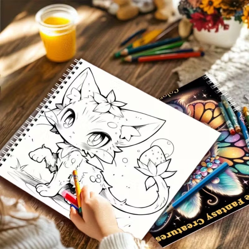 Adorable Libro para Colorear d - Adult Coloring Book Stress Relief reseña y precio