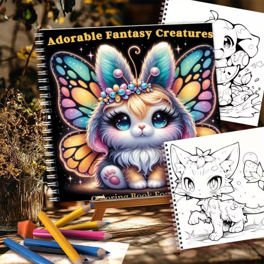 Adorable Libro para Colorear d - Adult Coloring Book Stress Relief reseña y precio