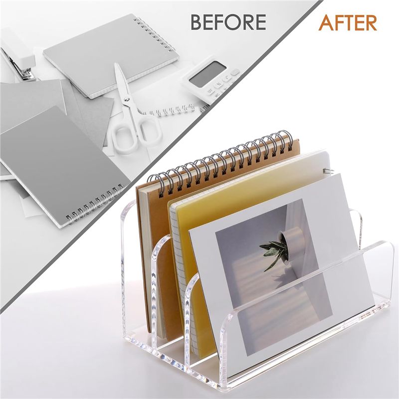 Voltvibe: organizador de escri - Clear Acrylic Book Stand Holder reseña y precio